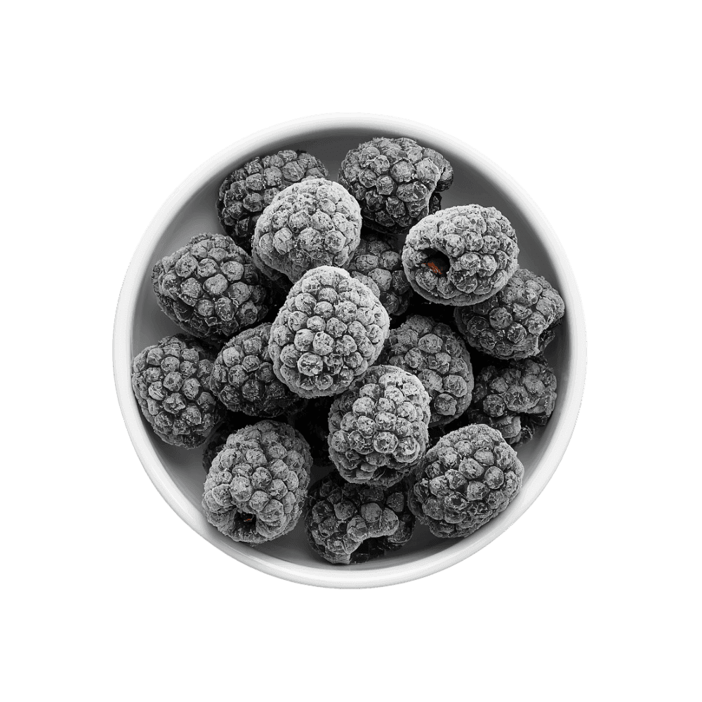 Bulk IQF frozen black mulberries